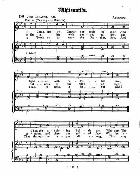 Hymns for the Children of the Church: with accompanying tunes page 118