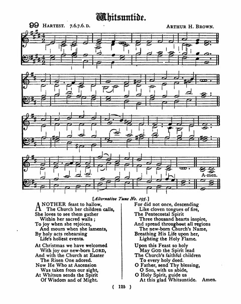 Hymns for the Children of the Church: with accompanying tunes page 125