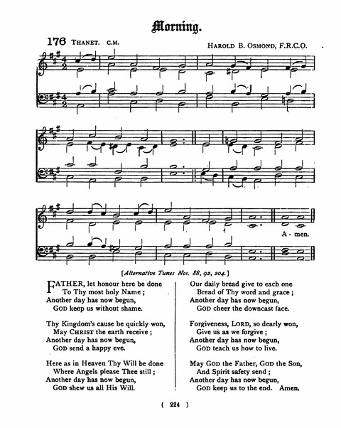 Hymns for the Children of the Church: with accompanying tunes page 224