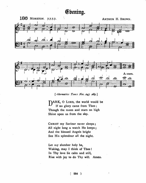 Hymns for the Children of the Church: with accompanying tunes page 234