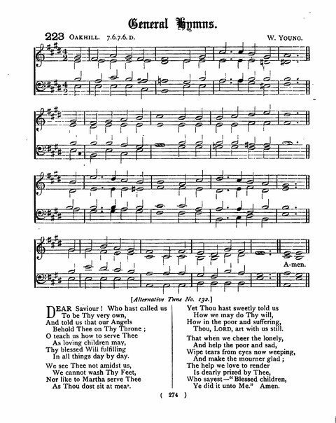Hymns for the Children of the Church: with accompanying tunes page 274