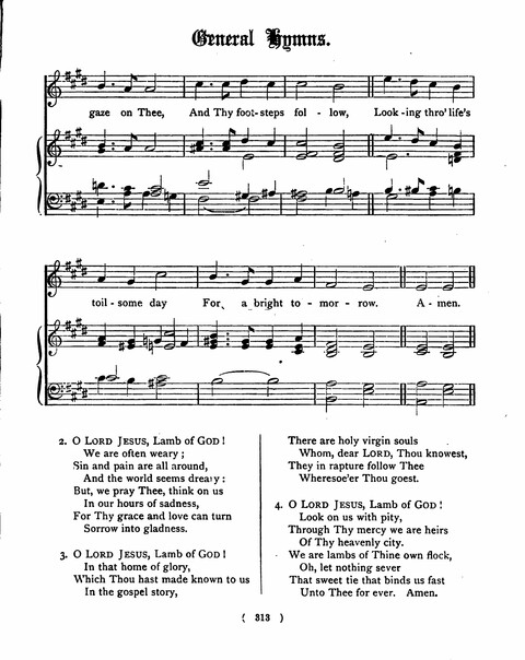 Hymns for the Children of the Church: with accompanying tunes page 313