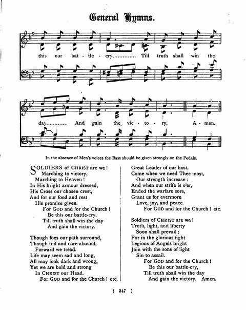 Hymns for the Children of the Church: with accompanying tunes page 347