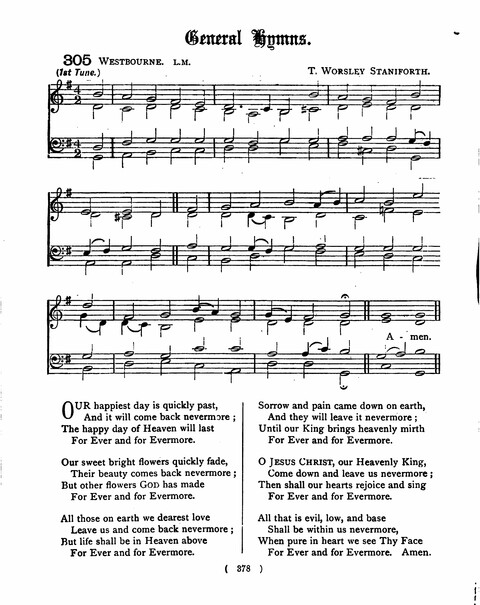 Hymns for the Children of the Church: with accompanying tunes page 378