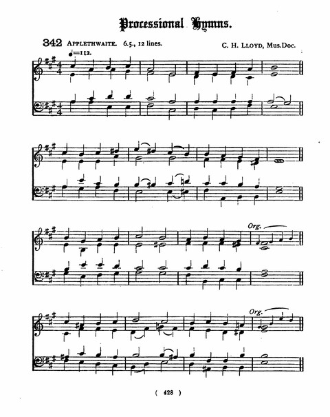 Hymns for the Children of the Church: with accompanying tunes page 428
