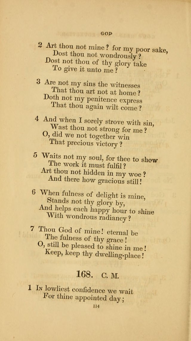 Hymns for the Church of Christ. (6th thousand) page 114