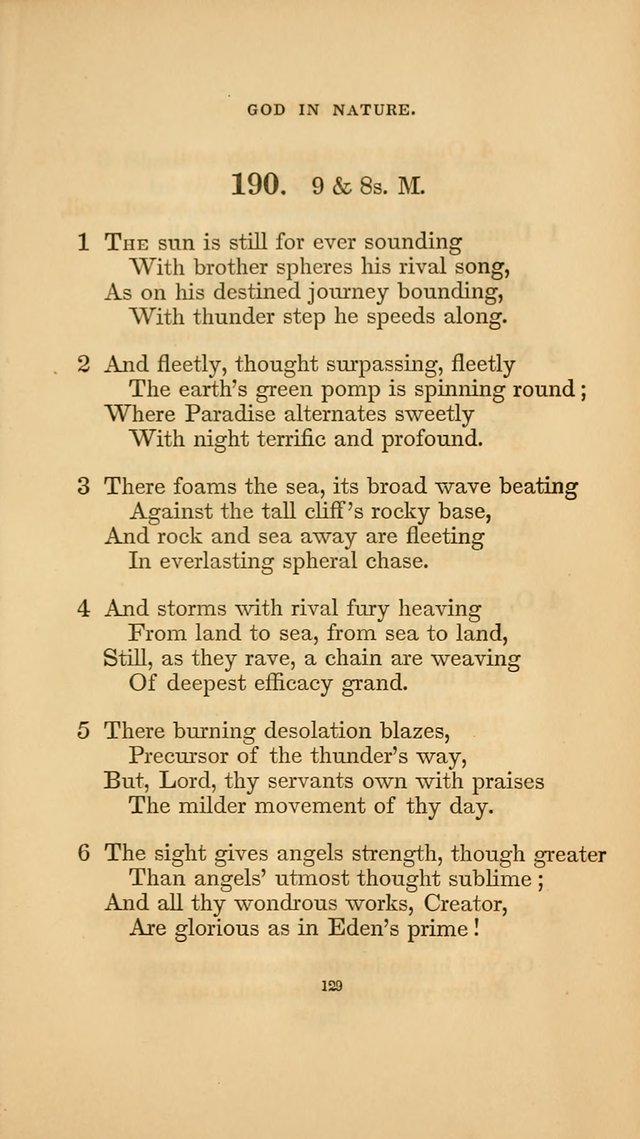 Hymns for the Church of Christ. (6th thousand) page 129