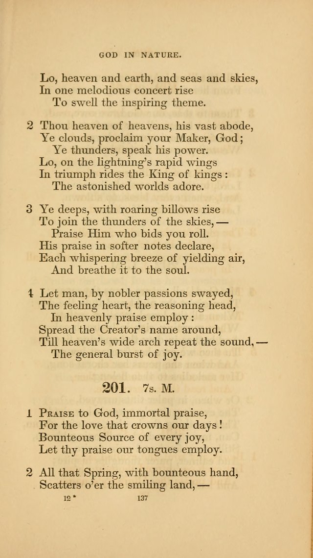 Hymns for the Church of Christ. (6th thousand) page 137