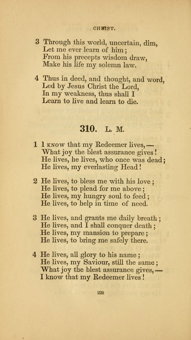 Hymns for the Church of Christ. (6th thousand) page 220