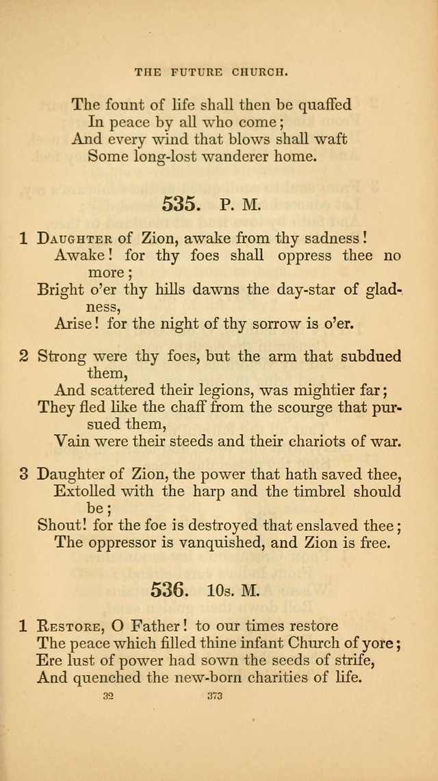 Hymns for the Church of Christ. (6th thousand) page 373