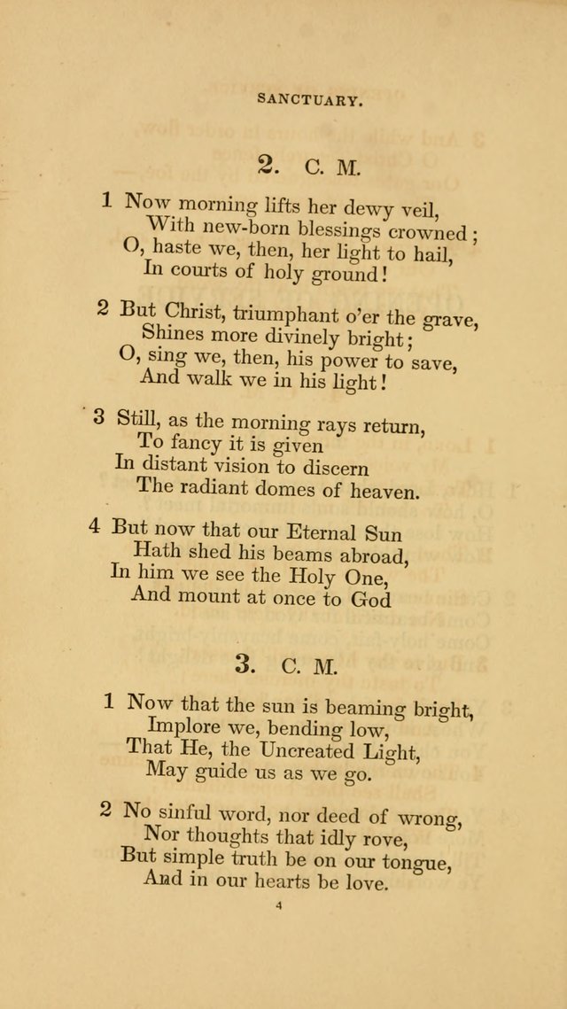 Hymns for the Church of Christ. (6th thousand) page 4