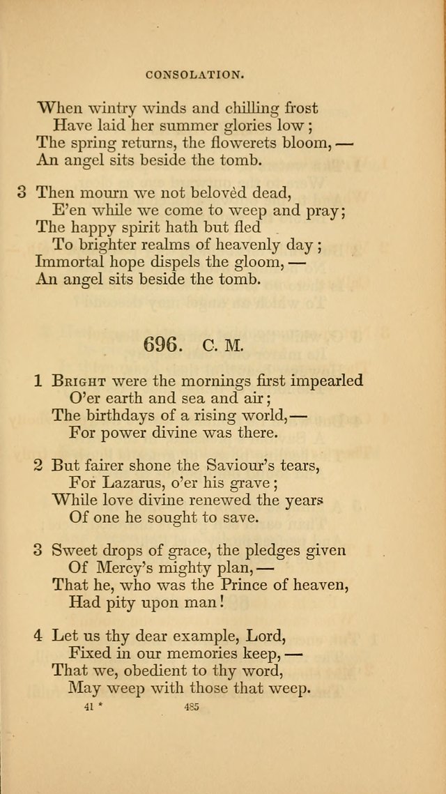 Hymns for the Church of Christ. (6th thousand) page 485