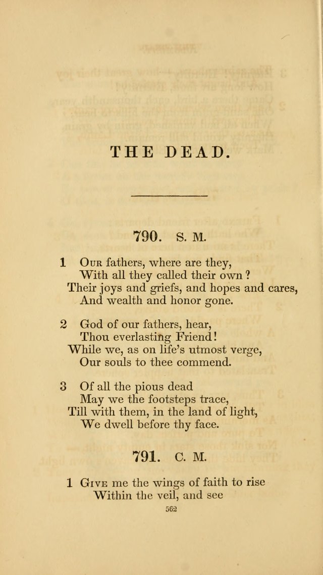 Hymns for the Church of Christ. (6th thousand) page 562