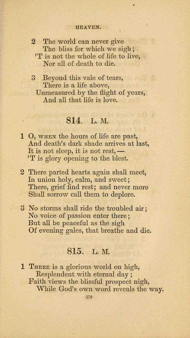 Hymns for the Church of Christ. (6th thousand) page 579