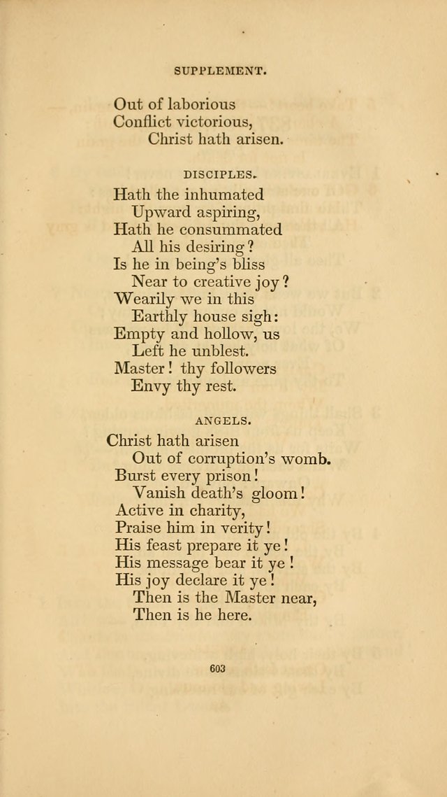 Hymns for the Church of Christ. (6th thousand) page 603