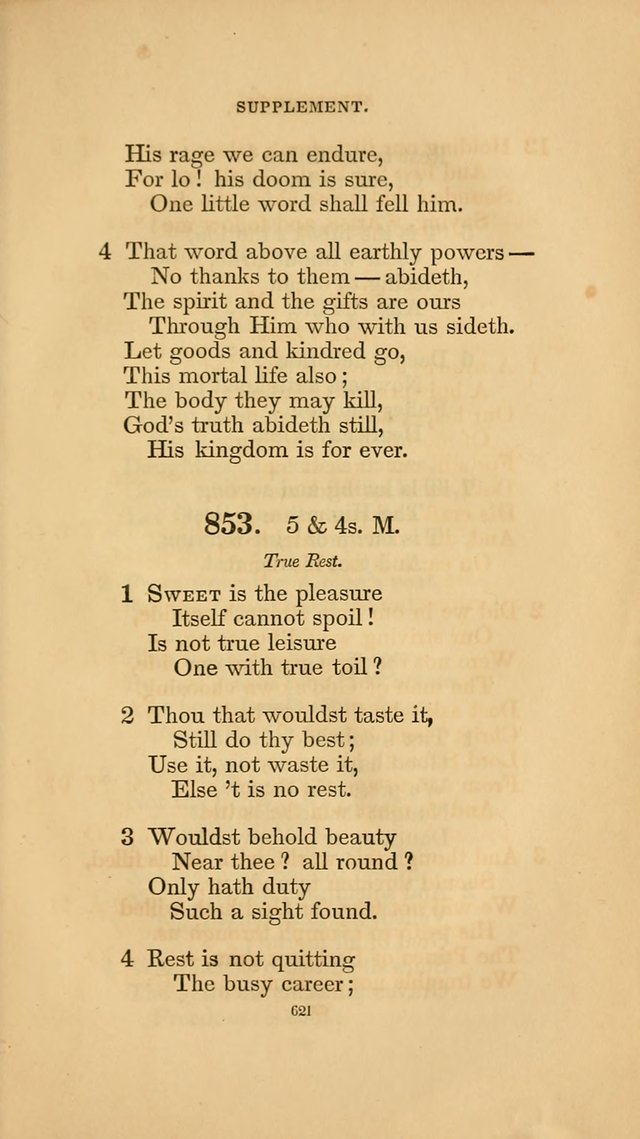 Hymns for the Church of Christ. (6th thousand) page 621