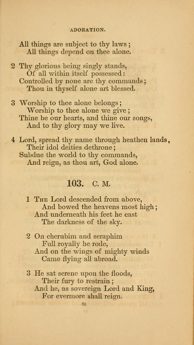 Hymns for the Church of Christ. (6th thousand) page 69