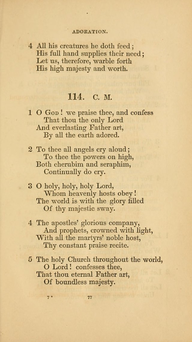 Hymns for the Church of Christ. (6th thousand) page 77