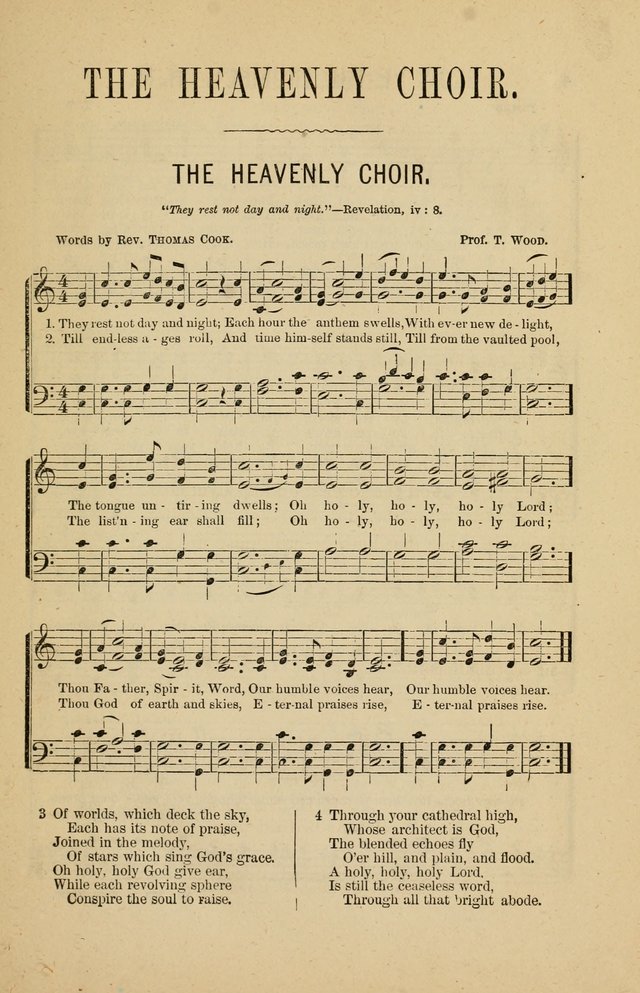 The Heavenly Choir: a collection of hymns and tunes for all occasions of worship, congregational, church, prayer, praise, choir, Sunday school, and social meeings page 3
