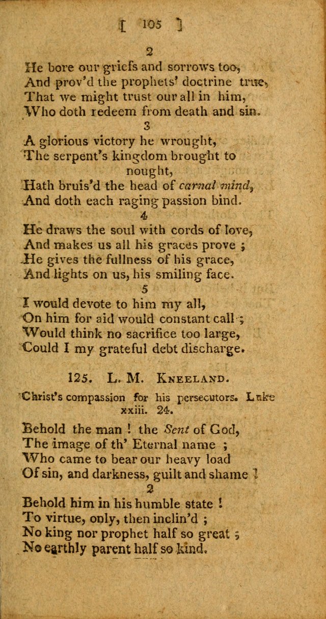Hymns: composed by different authors, by order of the General Convention of Universalists of the New-England States and Others. Adapted to public and private devotion page 105