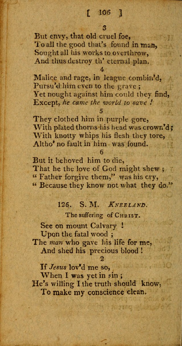 Hymns: composed by different authors, by order of the General Convention of Universalists of the New-England States and Others. Adapted to public and private devotion page 106