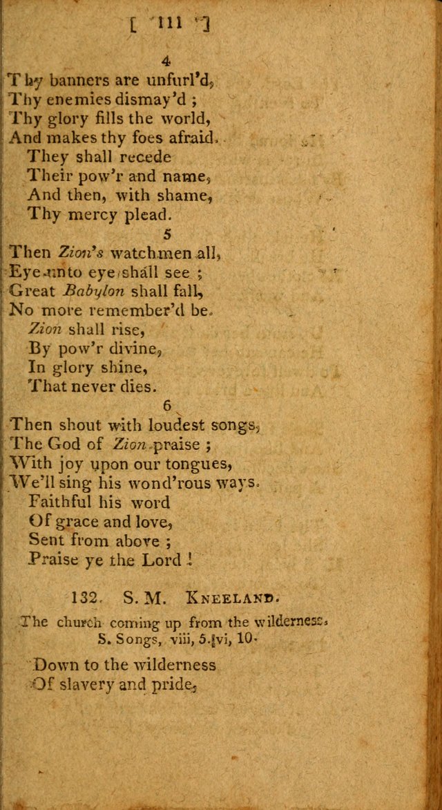 Hymns: composed by different authors, by order of the General Convention of Universalists of the New-England States and Others. Adapted to public and private devotion page 111