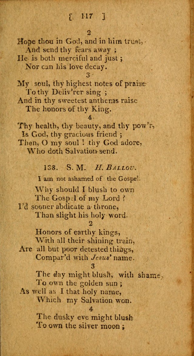Hymns: composed by different authors, by order of the General Convention of Universalists of the New-England States and Others. Adapted to public and private devotion page 117