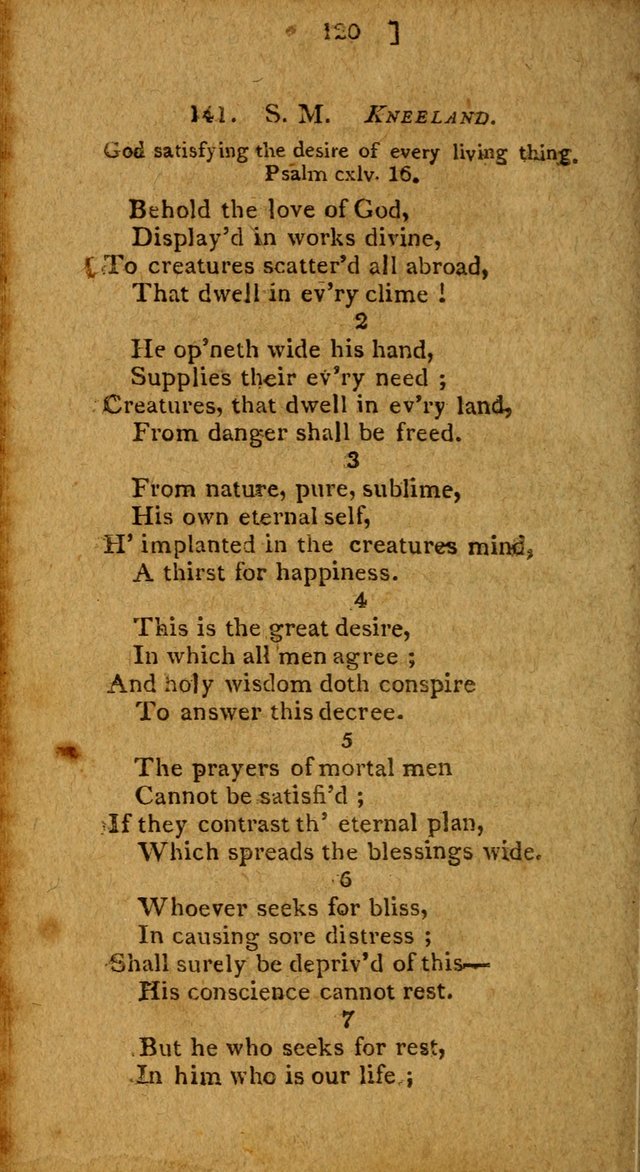 Hymns: composed by different authors, by order of the General Convention of Universalists of the New-England States and Others. Adapted to public and private devotion page 120