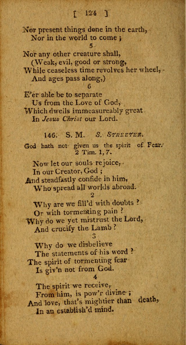 Hymns: composed by different authors, by order of the General Convention of Universalists of the New-England States and Others. Adapted to public and private devotion page 124