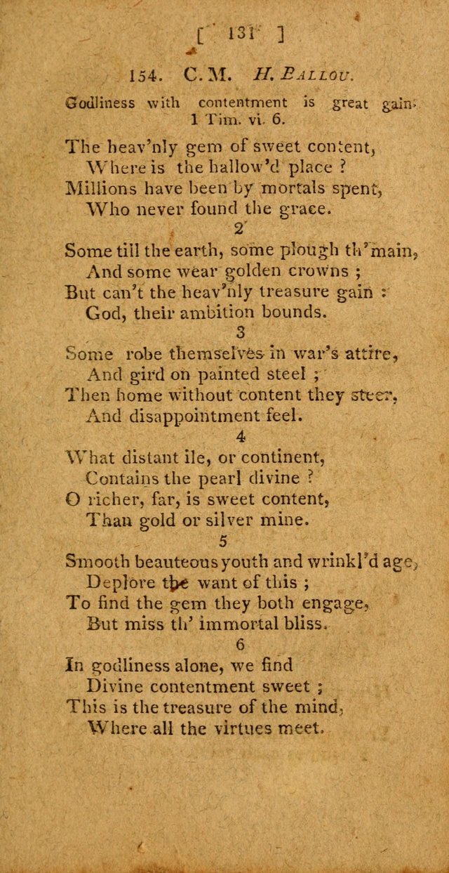 Hymns: composed by different authors, by order of the General Convention of Universalists of the New-England States and Others. Adapted to public and private devotion page 131