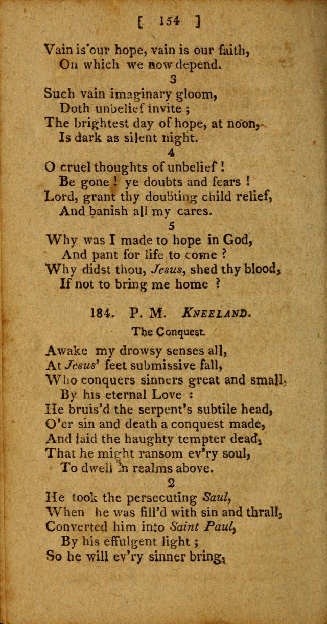 Hymns: composed by different authors, by order of the General Convention of Universalists of the New-England States and Others. Adapted to public and private devotion page 154