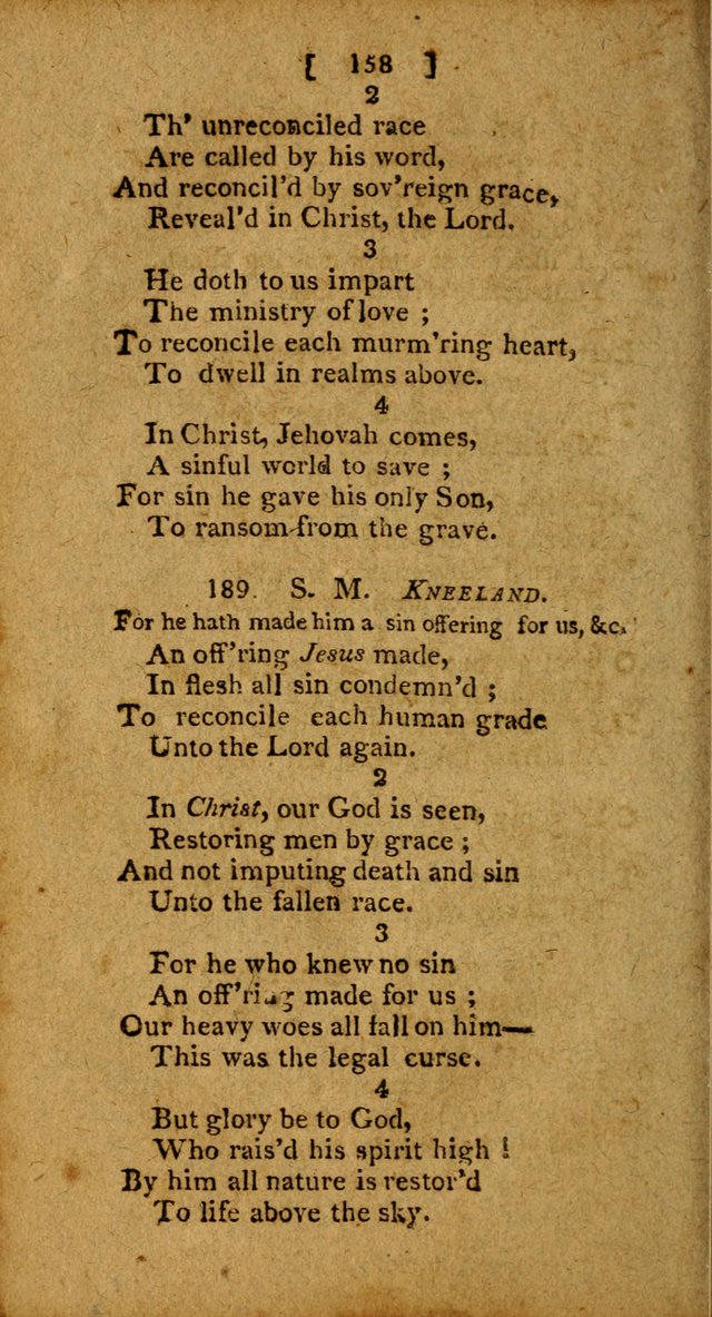 Hymns: composed by different authors, by order of the General Convention of Universalists of the New-England States and Others. Adapted to public and private devotion page 158