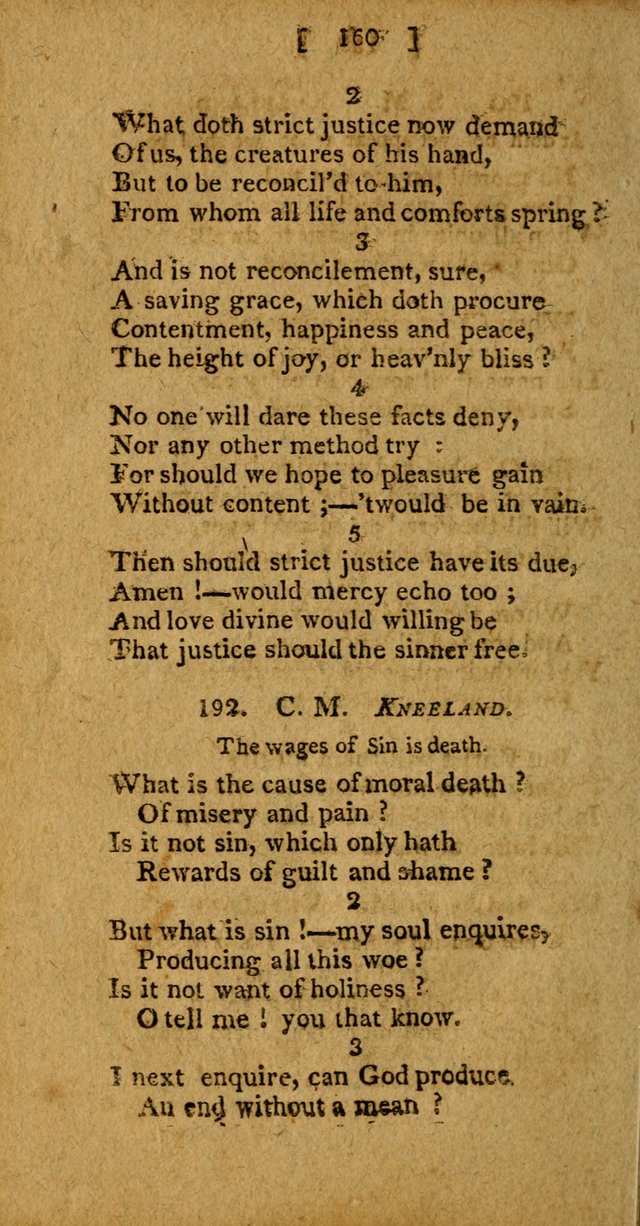 Hymns: composed by different authors, by order of the General Convention of Universalists of the New-England States and Others. Adapted to public and private devotion page 160