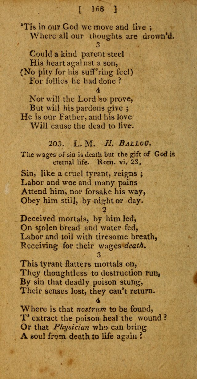 Hymns: composed by different authors, by order of the General Convention of Universalists of the New-England States and Others. Adapted to public and private devotion page 168