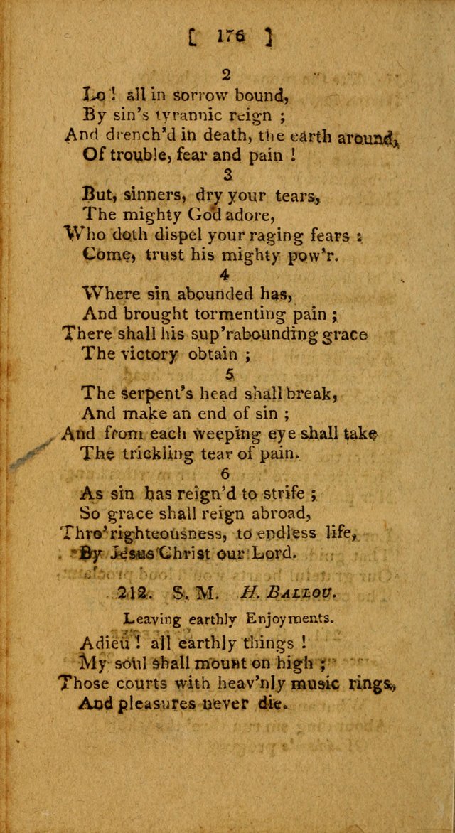 Hymns: composed by different authors, by order of the General Convention of Universalists of the New-England States and Others. Adapted to public and private devotion page 176