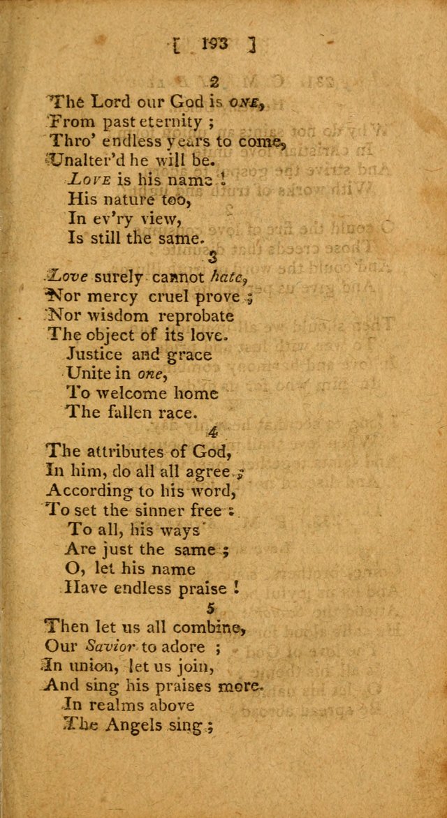 Hymns: composed by different authors, by order of the General Convention of Universalists of the New-England States and Others. Adapted to public and private devotion page 193