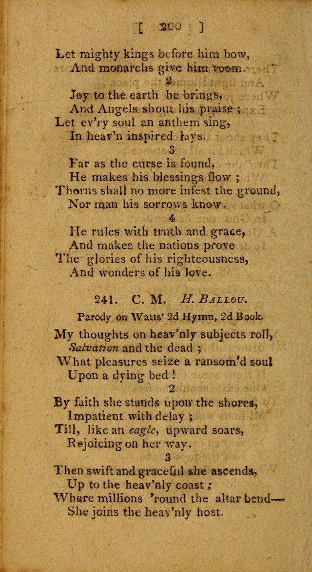 Hymns: composed by different authors, by order of the General Convention of Universalists of the New-England States and Others. Adapted to public and private devotion page 200