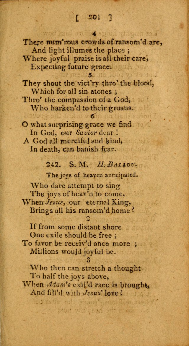 Hymns: composed by different authors, by order of the General Convention of Universalists of the New-England States and Others. Adapted to public and private devotion page 201