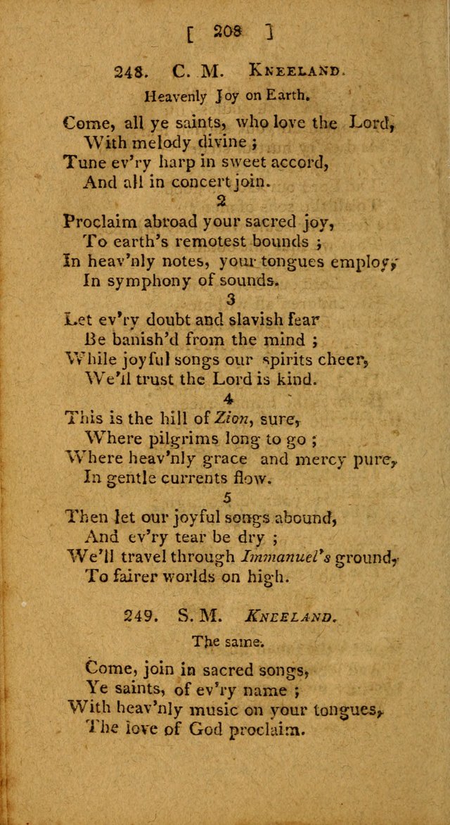 Hymns: composed by different authors, by order of the General Convention of Universalists of the New-England States and Others. Adapted to public and private devotion page 208