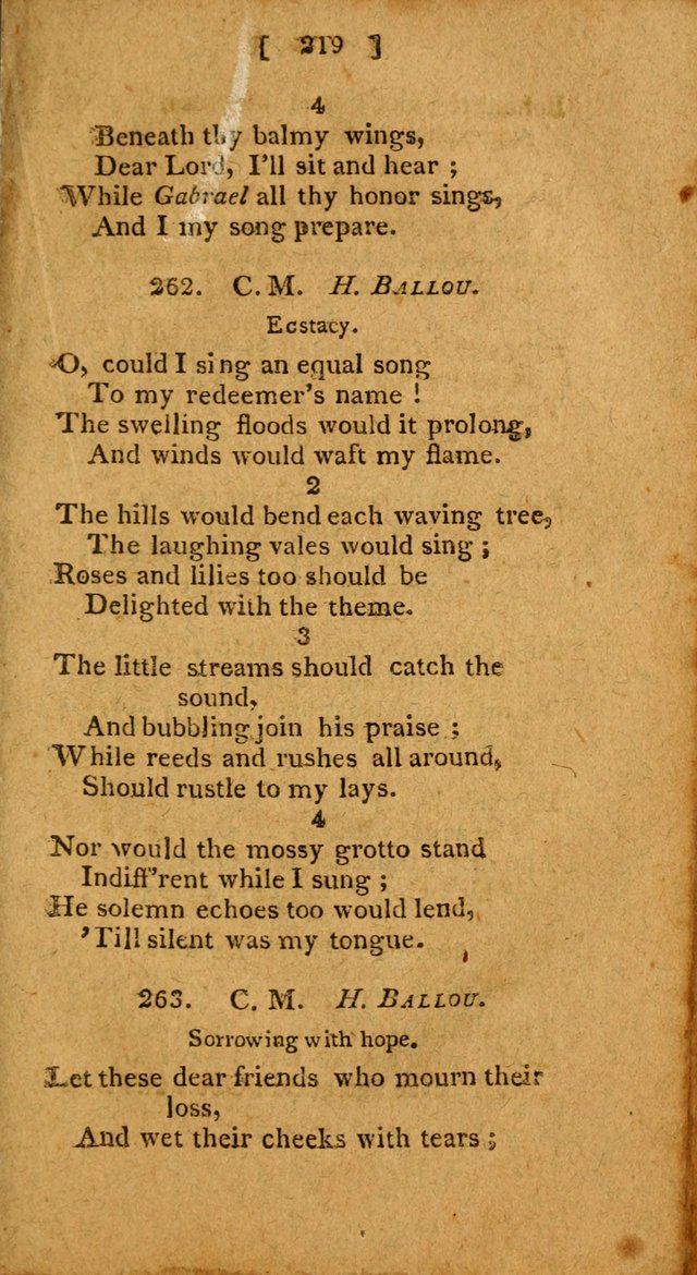 Hymns: composed by different authors, by order of the General Convention of Universalists of the New-England States and Others. Adapted to public and private devotion page 219