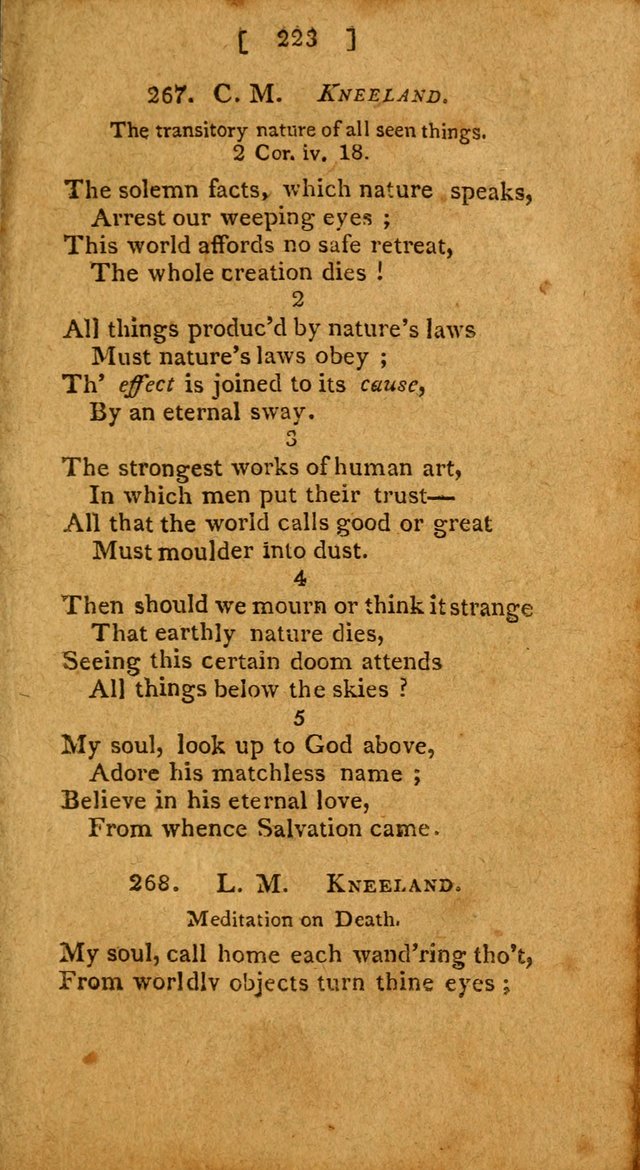 Hymns: composed by different authors, by order of the General Convention of Universalists of the New-England States and Others. Adapted to public and private devotion page 223