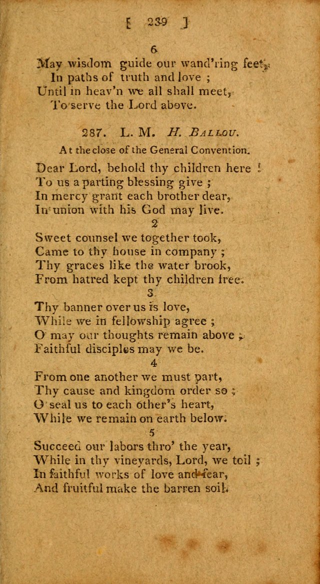 Hymns: composed by different authors, by order of the General Convention of Universalists of the New-England States and Others. Adapted to public and private devotion page 239