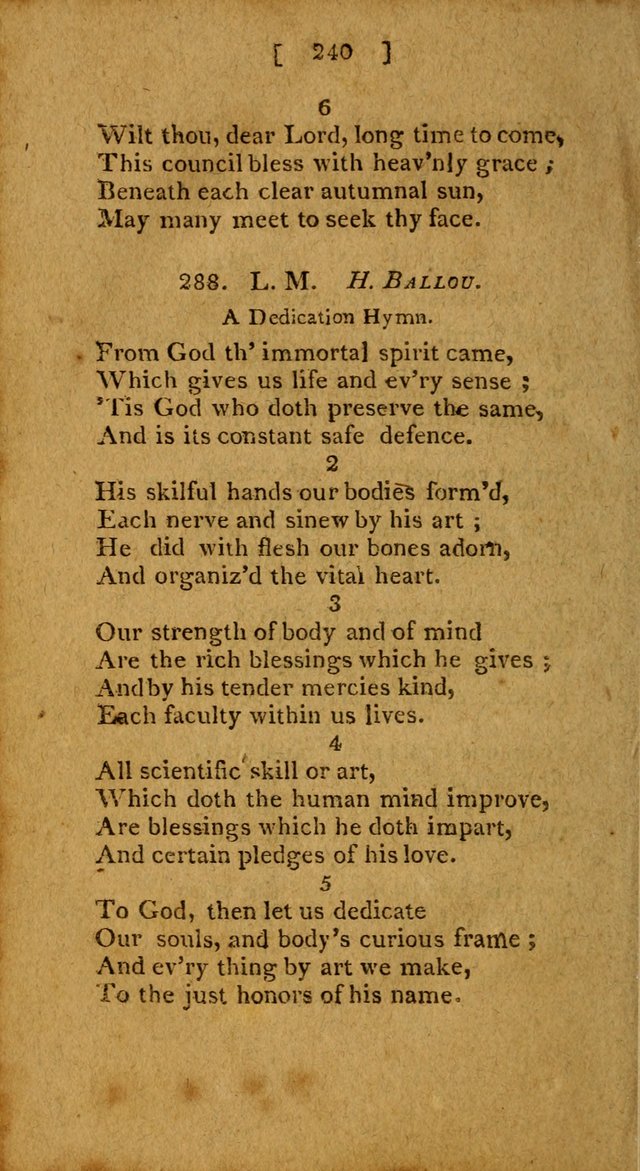 Hymns: composed by different authors, by order of the General Convention of Universalists of the New-England States and Others. Adapted to public and private devotion page 240