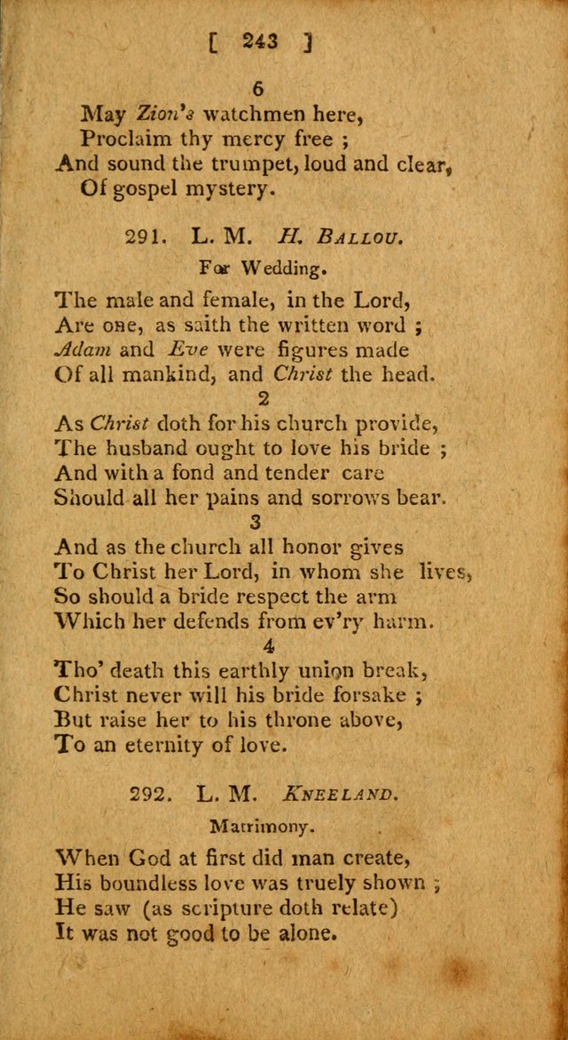 Hymns: composed by different authors, by order of the General Convention of Universalists of the New-England States and Others. Adapted to public and private devotion page 243