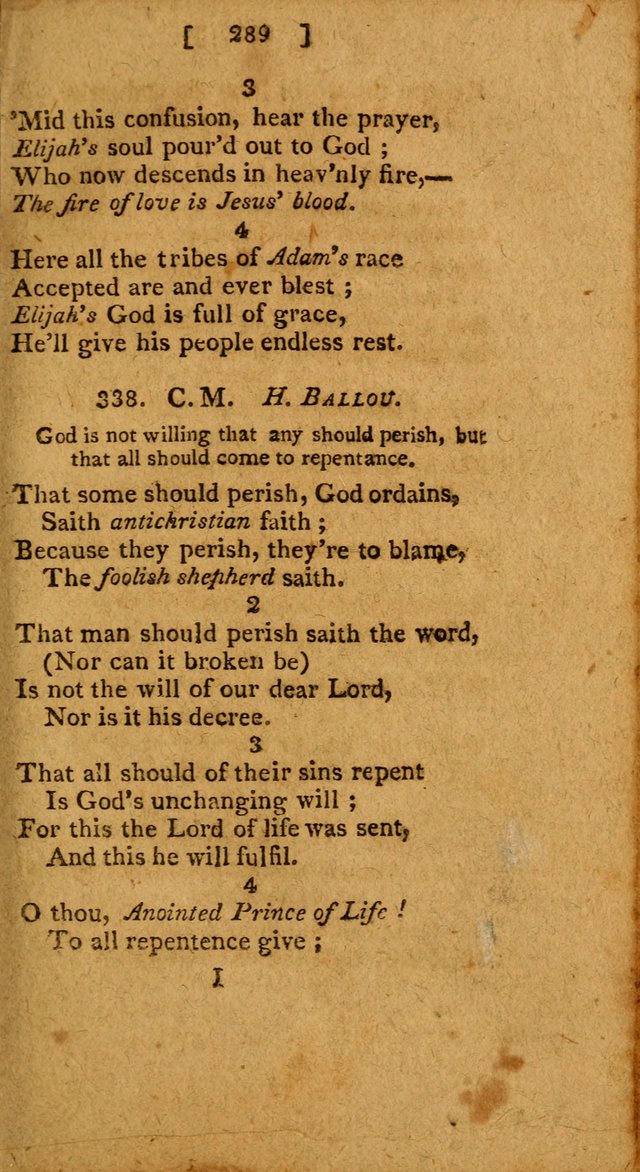 Hymns: composed by different authors, by order of the General Convention of Universalists of the New-England States and Others. Adapted to public and private devotion page 289