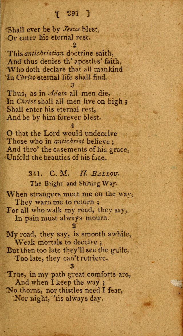 Hymns: composed by different authors, by order of the General Convention of Universalists of the New-England States and Others. Adapted to public and private devotion page 291