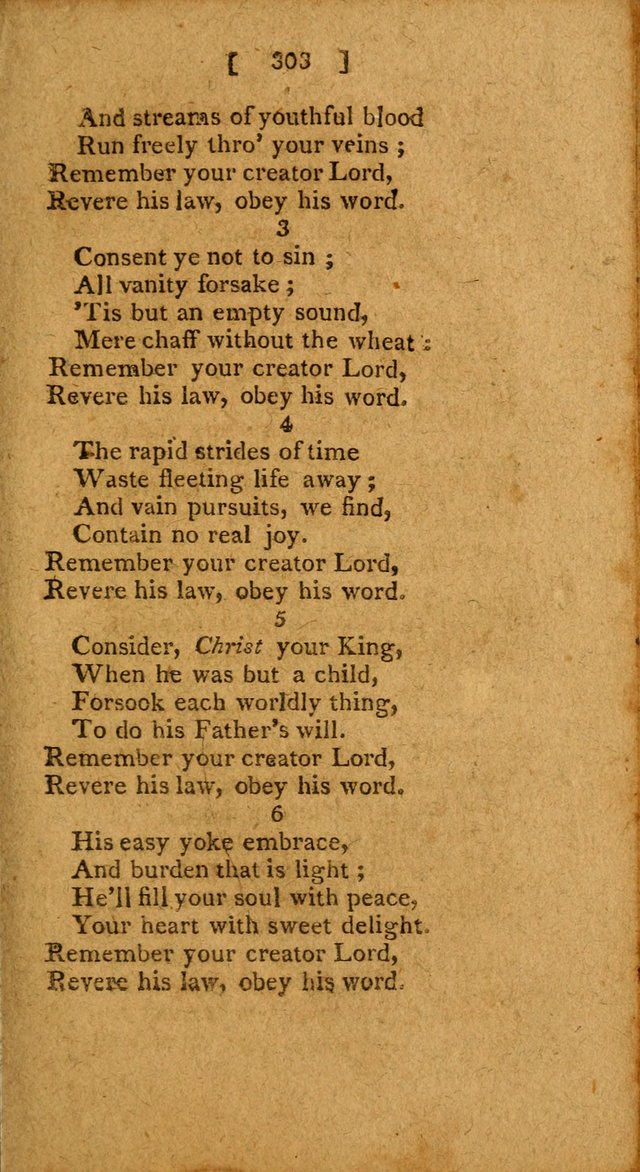 Hymns: composed by different authors, by order of the General Convention of Universalists of the New-England States and Others. Adapted to public and private devotion page 303
