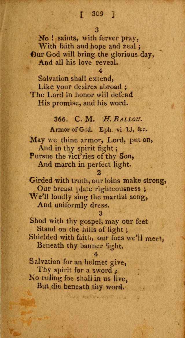 Hymns: composed by different authors, by order of the General Convention of Universalists of the New-England States and Others. Adapted to public and private devotion page 309