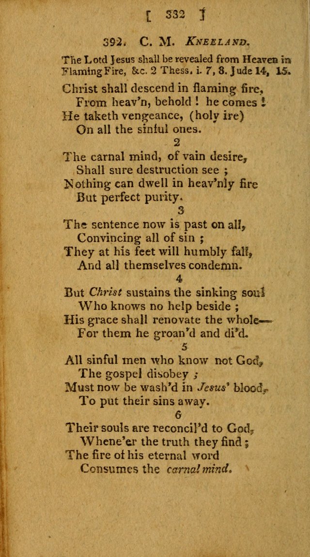 Hymns: composed by different authors, by order of the General Convention of Universalists of the New-England States and Others. Adapted to public and private devotion page 332