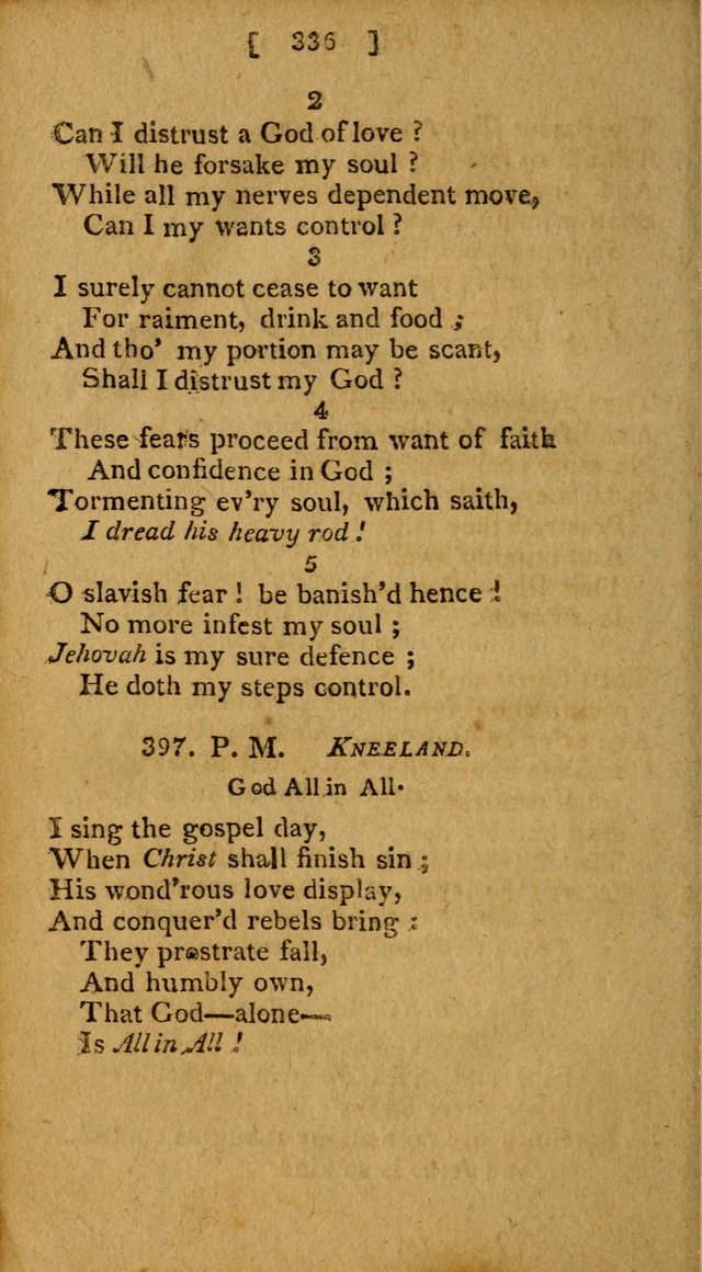 Hymns: composed by different authors, by order of the General Convention of Universalists of the New-England States and Others. Adapted to public and private devotion page 336